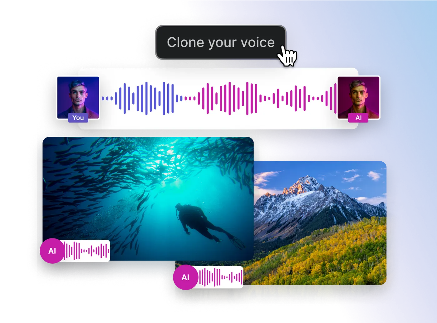 Clone your own voice for AI Generated Video